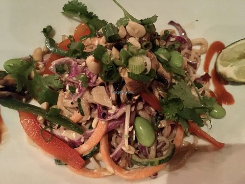 Raw Pad Thai Salad at Yemanja Woodfired Grill in Oranjestad