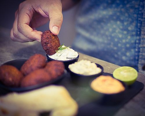 Falafel plate #Veganuary at Eat.Co in Koh Phangan