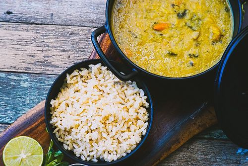 Dahl with rice #Veganuary at Eat.Co in Koh Phangan