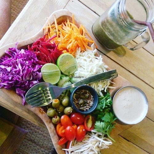 rainbow salad! at Eat.Co in Koh Phangan