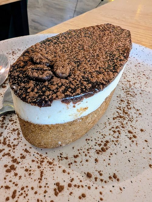 Mocha cheesecake at Eat.Co in Koh Phangan
