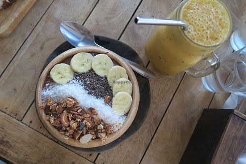 Peanut Smoothie Bowl at Eat.Co in Koh Phangan