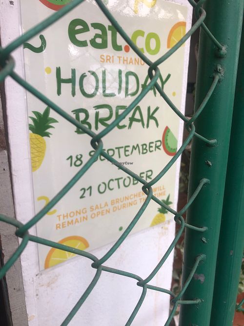 Temporary closed  at Eat.Co in Koh Phangan