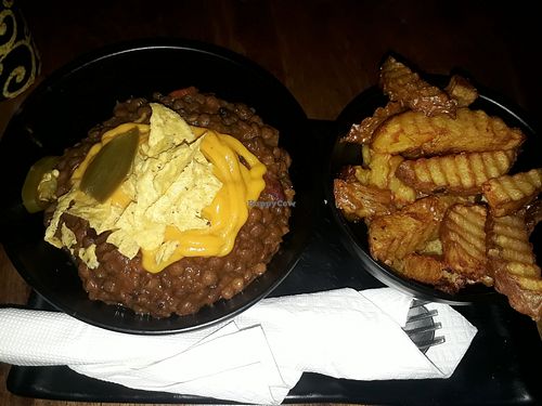 Spicy chilli with fries (community special) at Eat.Co in Koh Phangan