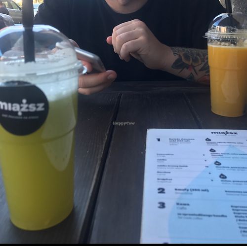 juices at Miazsz in Krakow