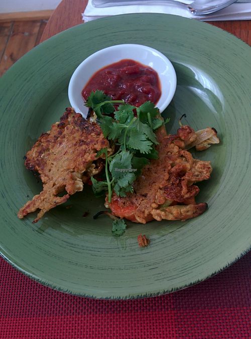 Pakoras at Pure Green Vegan in Adelaide