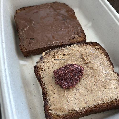 Almond Butter + Jam and Housemade Nutella Sweet Toasts at Seed + Salt in San Francisco