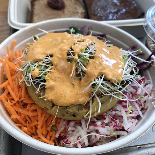 Savory Chickpea Frittata at Seed + Salt in San Francisco