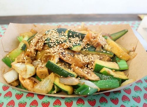 Wok Seitan at Enjoy Vegan in Barcelona