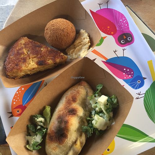 Good lunch for two :) at Enjoy Vegan in Barcelona