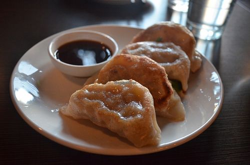 the pot stickers (appetizer) - don't miss !! at Indochine Vegan in San Francisco