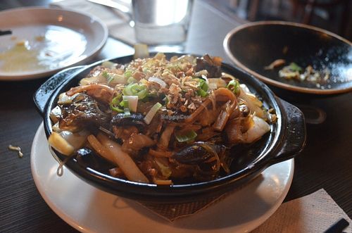 Vietnamese Fragrant Claypot Rice (delicious, a bit oily) at Indochine Vegan in San Francisco