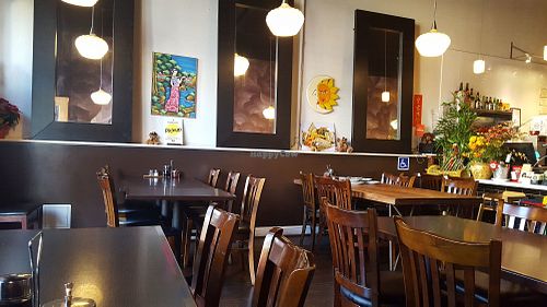 Nice indoor atmosphere at Indochine Vegan in San Francisco