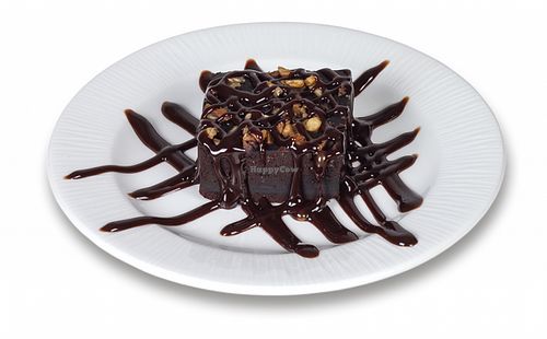 Brownie at Happy Day Vegetariano in Barcelona