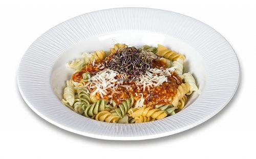 Pasta at Happy Day Vegetariano in Barcelona