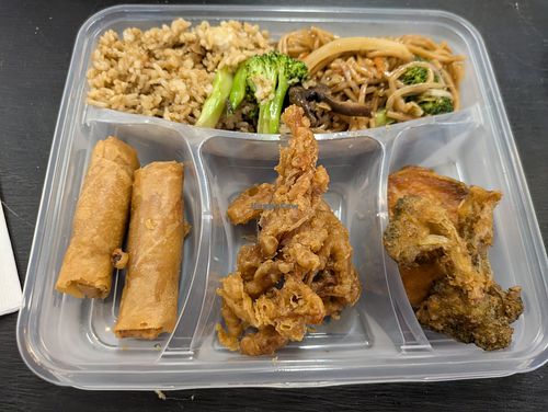 Kings Vegetarian (vegan plate). at Charlottetown Farmers Market in Charlottetown