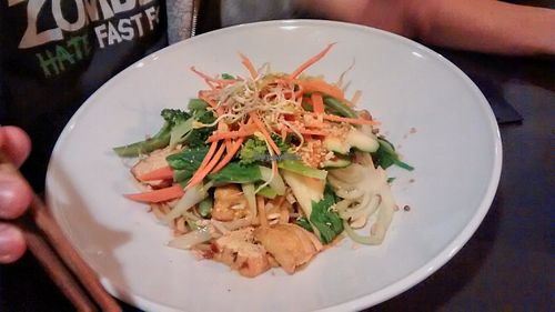 Vegetables and tofu at Cat Tuong in Berlin