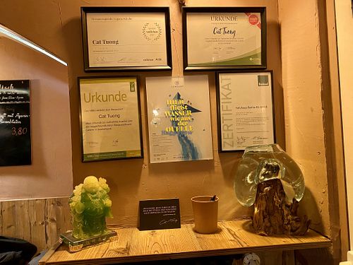 certificates at Cat Tuong in Berlin