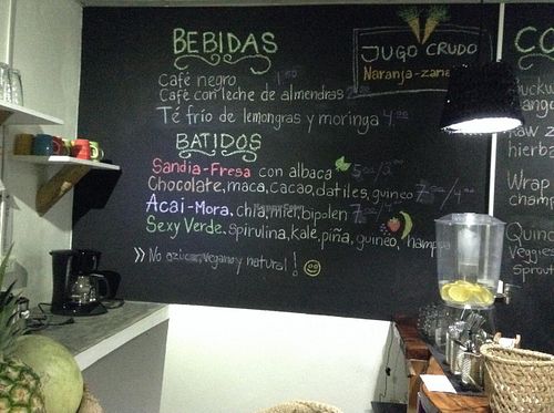Smoothies and juices at Alma Verde in Pedasi