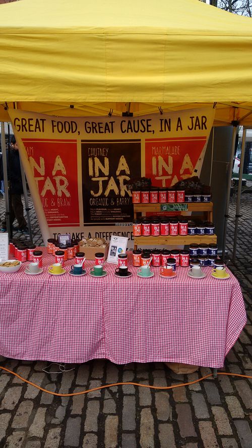At the market at In a Jar in Edinburgh