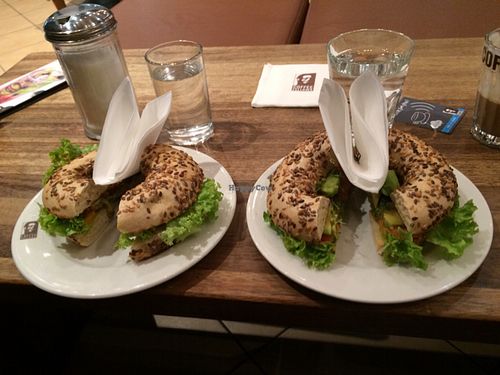 Vegan Bagels  at Coffee Fellows in Nuremberg
