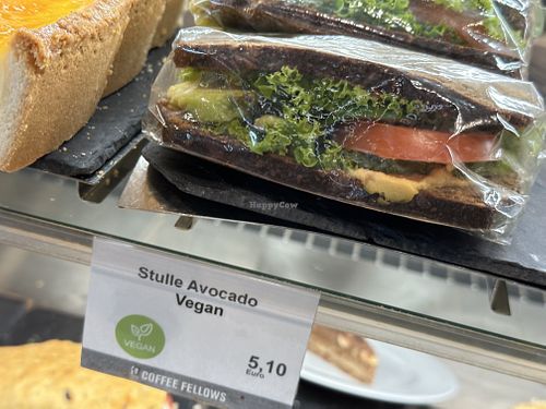 vegan sandwich  at Coffee Fellows in Nuremberg