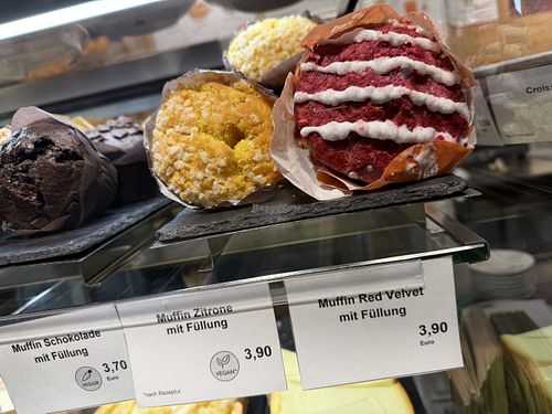 vegan cupcake  at Coffee Fellows in Nuremberg