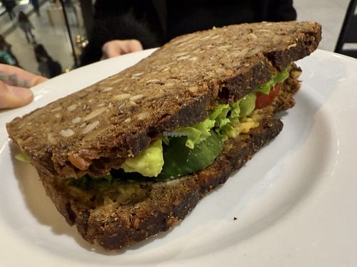 vegan sandwich  at Coffee Fellows in Nuremberg