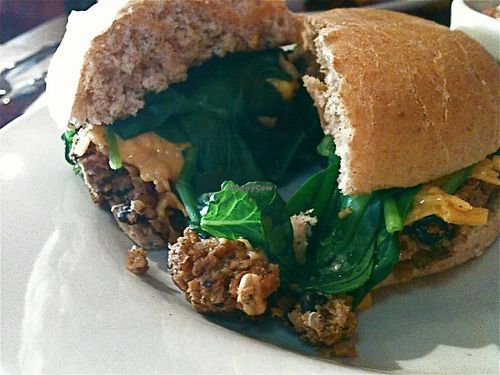 Randita's Organic Vegan Cafe - Housemade Veggie Burger
Photo By ecoRDN - ecoRDN.com at Randita's Organic in Pittsburgh