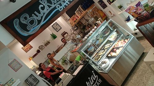 The friendly staff & chief at Buckini Bar in Broadbeach