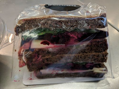 Vegan Reuben at Benugo at St Pancras International in London