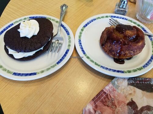 Gob & sticky bun at Fortuitea Cafe and Bakery in Washington