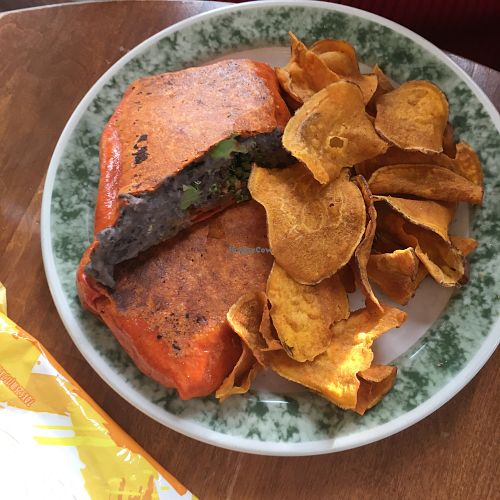Black bean wrap at Fortuitea Cafe and Bakery in Washington