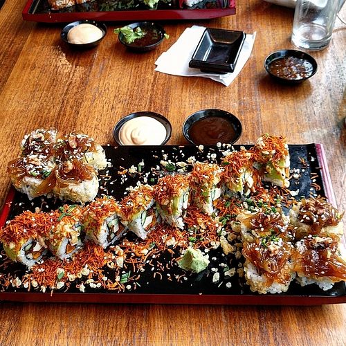 Dinner at Green Roll - Ahad Ha'Am St in Tel Aviv