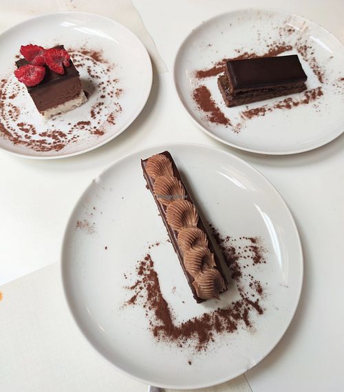 Desserts at El Vergel Veggie Restaurant in Tarragona