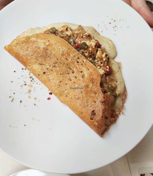 Omelette at El Vergel Veggie Restaurant in Tarragona