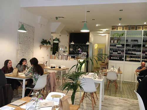 inside  at El Vergel Veggie Restaurant in Tarragona