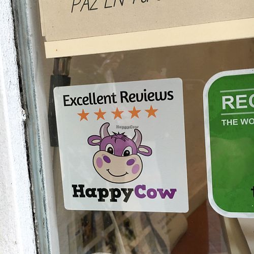 happy cow was here  at El Vergel Veggie Restaurant in Tarragona