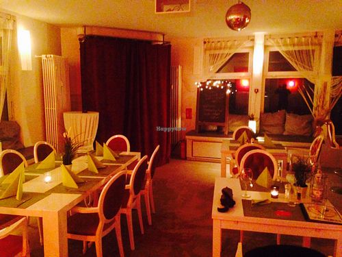 Dining area (looking towards the entrance) at Past & Future in Cologne