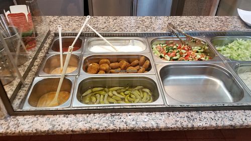 Food at Bilk Doner Pizza in Dusseldorf