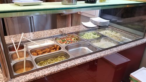 Food at Bilk Doner Pizza in Dusseldorf