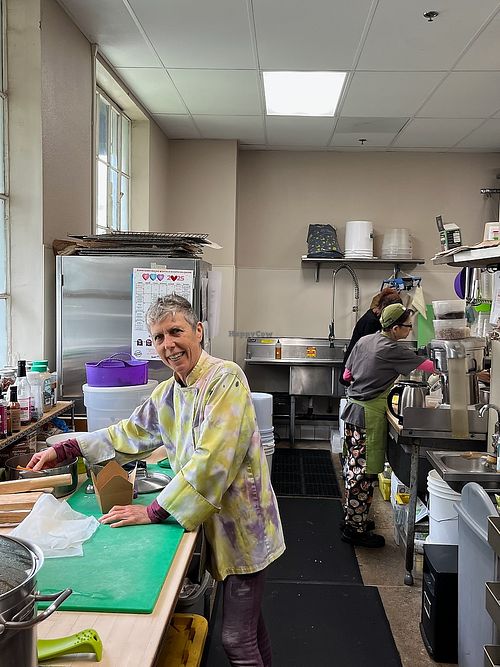 Chef Naomi in the kitchen at Raw Fresno in Fresno