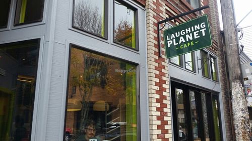 outside at Laughing Planet Cafe - Belmont in Portland