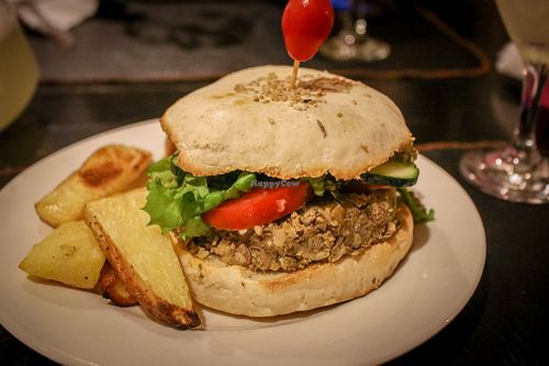 burger at Vaikuntha Resto in Salta