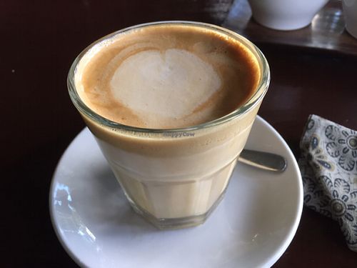 coconut cappuccino  at Elephant Cafe in Ubud