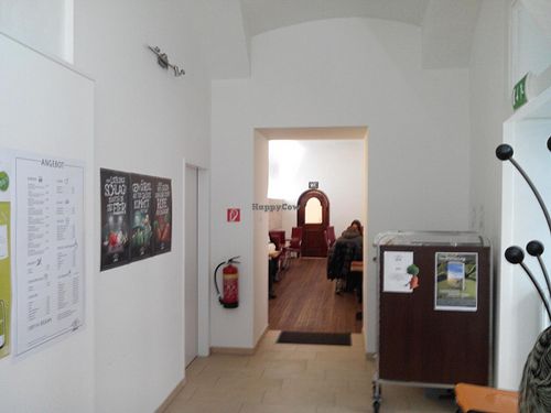 The way to the dining room (and the loo :P) at Front Food in Linz