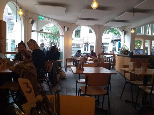 The interior of Gys: clean and simple at GYS - Voorstraat in Utrecht