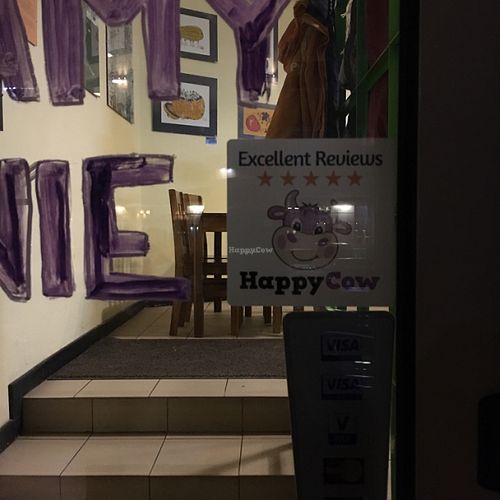 The Warsaw ambassador was here  at Vegan Pizza in Warsaw