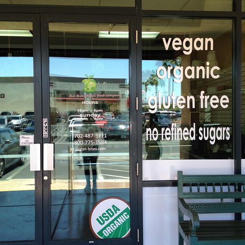 storefront window  at Veganbites - Eastern Ave in Las Vegas