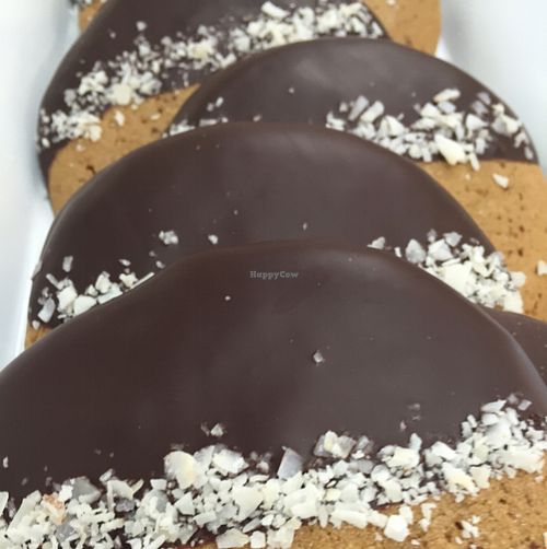 vegan organic dark chocolate coconut shortbread cookies at Veganbites - Eastern Ave in Las Vegas